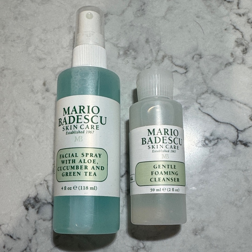 Mario Badescu Aloe Cucumber Facial Spray and Cleanser Set